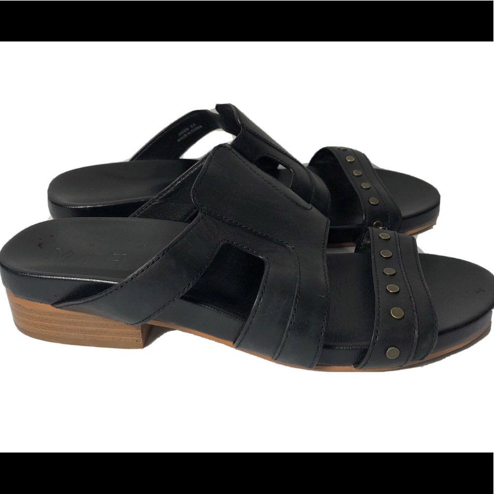 M4DE Jaden leather slide sandals. Size 9.5.